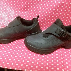 ワークマン　防水シューズ　抗菌防臭　ブラック　25センチ　
の画像