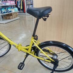 ★ジモティ割あり★  折り畳み自転車 ２0インチ 黄色 クリーニング済み OJ5197の画像