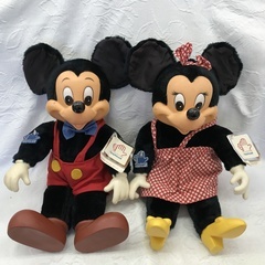レトロ アプローズ社 ミッキーマウス&ミニーマウス ぬいぐるみ