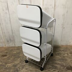 10/26終 3連 ゴミ箱 19Lx3 キャスター付き 分別 2...