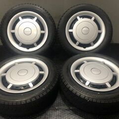 【BS BLIZZAK VRX 155/65R14】スタッドレス【ダイハツ ミラ TOCOT 純正ホイール 14インチ 4.5J4HPCD100】19～20年製 バリ溝 (KTM092)