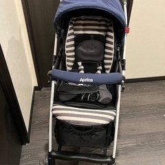 【美品】アップリカ　ラクーナAD　ラスネイビー NV　新生児対応の画像