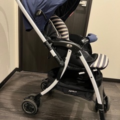 【美品】アップリカ　ラクーナAD　ラスネイビー NV　新生児対応の画像