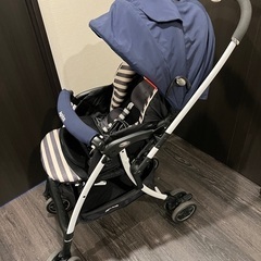 【美品】アップリカ　ラクーナAD　ラスネイビー NV　新生児対応の画像