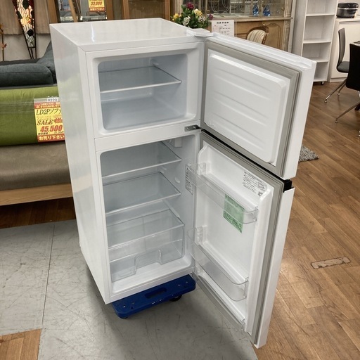 S187 ⭐ Hisense 2ドア冷蔵庫（120L 右開き）22年製 HR-B12E2W ⭐ 動作確認済 ⭐ クリーニング済