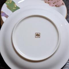 美濃焼　翔山　ちぎり絵　小皿5枚セットの画像