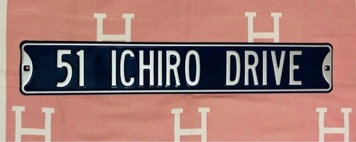 イチロー　マリナーズ　標識　プレート　レア