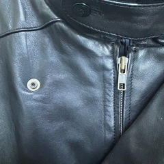 【美品】レザージャケット 羊革　日本製 ブラックの画像
