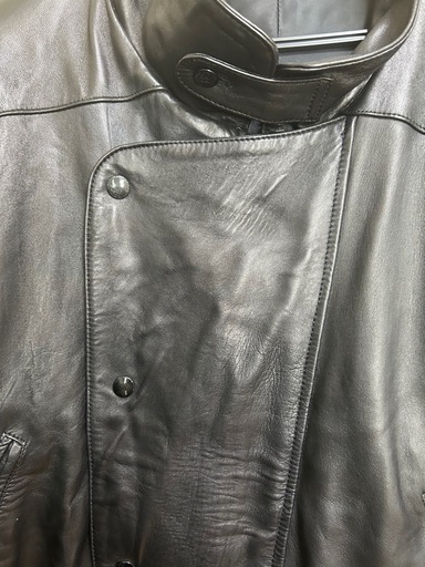 【美品】レザージャケット 羊革　日本製 ブラック