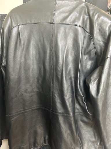 【美品】レザージャケット 羊革　日本製 ブラック