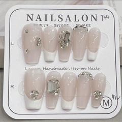 白　ネイルチップ　
