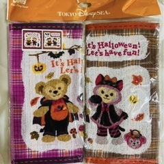 ディズニーシー　ダッフィー・シェリーメイ　ハロウィン　ミニタオルセット