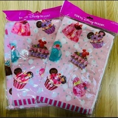 ディズニーランド　お菓子柄　フェイスタオル