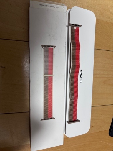 Apple Watch 41mmケース用スポーツループ ピンクポメロ/タン