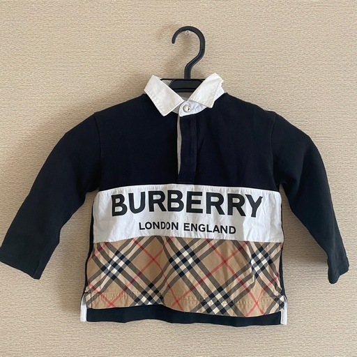 【BURBERRY LONDON】ノヴァチェック×ロゴポロシャツ(98センチ)