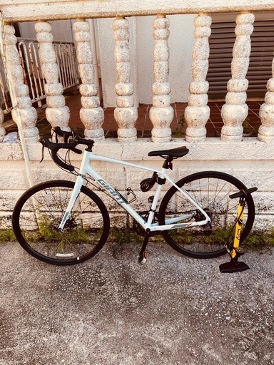 期間限定で値下げしました！早い者勝ち ロードバイク GIANT ジャイアント　ディスクブレーキ 美品 空気入れ ワイヤーロック ボトルホルダー