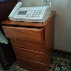 0円！FAX付き電話と電話台のセット