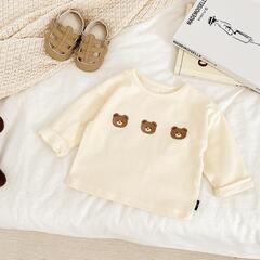 子供服★トップス★Tシャツ★韓国風子供服★ベビー★男女兼用★長袖★2色の画像