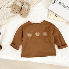 子供服★トップス★Tシャツ★韓国風子供服★ベビー★男女兼用★長袖★2色の画像