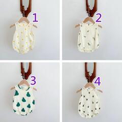 子供服★ロンパース★連体服★韓国風ベビー服★ノースリーブ★可愛い★4色★の画像