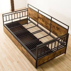 ソファーベッド　引き出し付き　フレームのみの画像