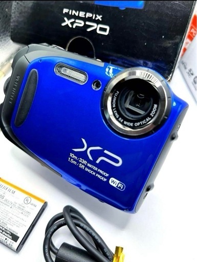 FUJIFILM finpix 70 美品　動作確認済み　ブルー