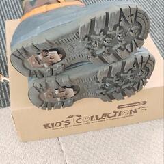 スパイク付キッズスノーブーツ17-18cmの画像