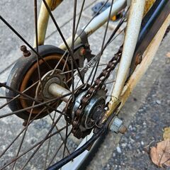 【リサイクルショップどりーむ鹿大前店】No.1489　20インチ自転車　シティサイクル　ホワイトカラー　鍵付き　※ライト無しの画像