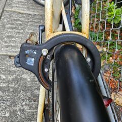【リサイクルショップどりーむ鹿大前店】No.1489　20インチ自転車　シティサイクル　ホワイトカラー　鍵付き　※ライト無しの画像