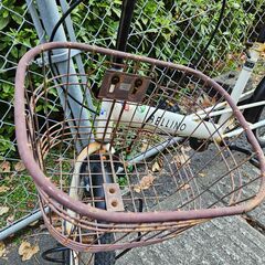 【リサイクルショップどりーむ鹿大前店】No.1489　20インチ自転車　シティサイクル　ホワイトカラー　鍵付き　※ライト無しの画像