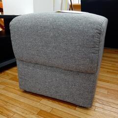 ★ジモティ割あり★ ベンチソファー　オットマン　グレー　クリーニング済　YJ3402の画像