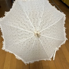 レースの日傘