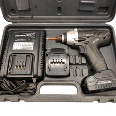 Li-ion 14.4V リチウムイオン コードレス インパクトドライバー LCID-144W 30分充電 動作品 DIY 工具 ブラック インパクト 中古 現状品の画像
