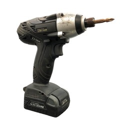 Li-ion 14.4V リチウムイオン コードレス インパクトドライバー LCID-144W 30分充電 動作品 DIY 工具 ブラック インパクト 中古 現状品の画像