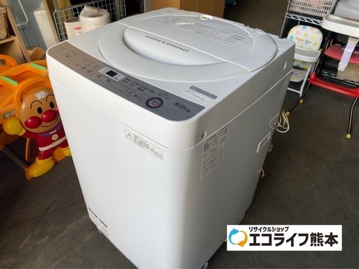 2017年製　シャープ　全自動洗濯機　ES-GE6B ６ｋｇ