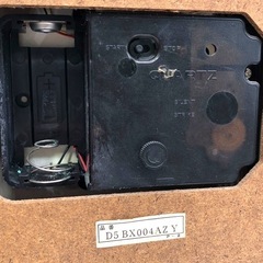 ORIENT オリエント QZ 置き時計 D5BX004AZY P-2 稼働品 時計 インテリア クォーツ式 アンティーク 昭和レトロ 現状品 当時物の画像