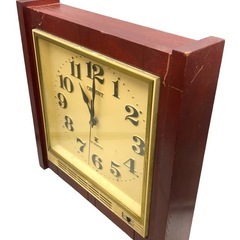 ORIENT オリエント QZ 置き時計 D5BX004AZY P-2 稼働品 時計 インテリア クォーツ式 アンティーク 昭和レトロ 現状品 当時物の画像