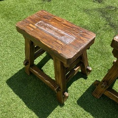 Wood Vintage Chair & Desk の画像