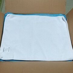 Amazonベーシック クリーニングクロス マイクロファイバー 掃除 洗車 48枚入 (40.6 x 30.5 cm) ブルー, ホワイト, イエローの画像