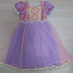 キッズ ラプンツェル風ドレス ワンピース   プリンセス サイズ:100cmの画像