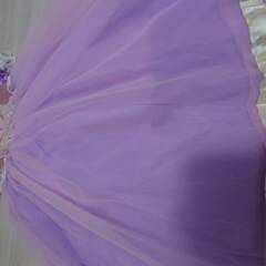 キッズ ラプンツェル風ドレス ワンピース   プリンセス サイズ:100cmの画像