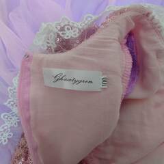 キッズ ラプンツェル風ドレス ワンピース   プリンセス サイズ:100cmの画像