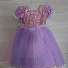 キッズ ラプンツェル風ドレス ワンピース   プリンセス サイズ:100cmの画像