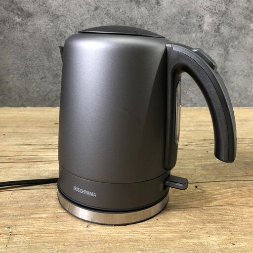 IRIS OHYAMA  アイリスオーヤマ 電気ケトル IKE-D1000-HA 2021年製 1.0L 24h菊倉DO