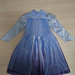 キッズ エルサ風ドレス ワンピース   プリンセス サイズ:110cmの画像