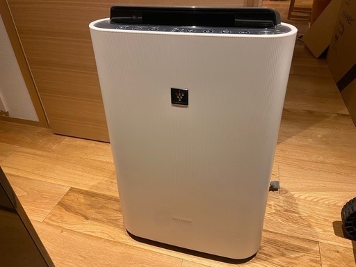 美品 2017年製  SHARP/シャープ KC-F50-W 加湿空気清浄機 高濃度プラズマクラスター7000 ホワイト 通電 動作確認済み
