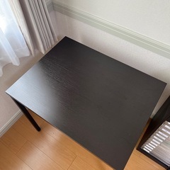 テーブル　デスク　ダークブラウンの画像