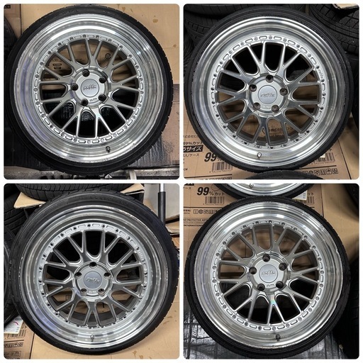 溝有　raffa RS-03　19インチ 8.5j +35 215/35 ×2本 9.5 j+35 235/35 +2本　PCD120  LEXUS ラファ　ホイール