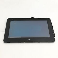 夏休みSale お買い得 日本製 10.1型 タブレット 富士通 ARROWS Tab Q555/K32 中古良品 Atom Bluetooth カメラ Windows10 Office済の画像