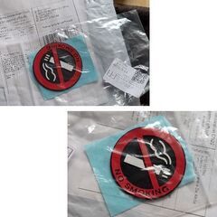 ラバー素材/喫煙マークステッカー（新品）の画像